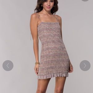 Smocked mini dress